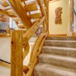 6361 Fairway Drive, interior and exterior views of this luxury log home.