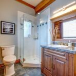 6361 Fairway Drive, interior and exterior views of this luxury log home.