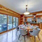 6361 Fairway Drive, interior and exterior views of this luxury log home.