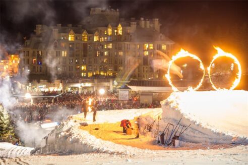 Fire and Ice show on New Years eve