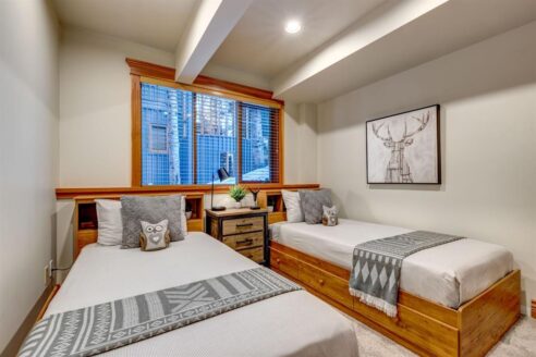 6361 Fairway Drive, interior and exterior views of this luxury log home.
